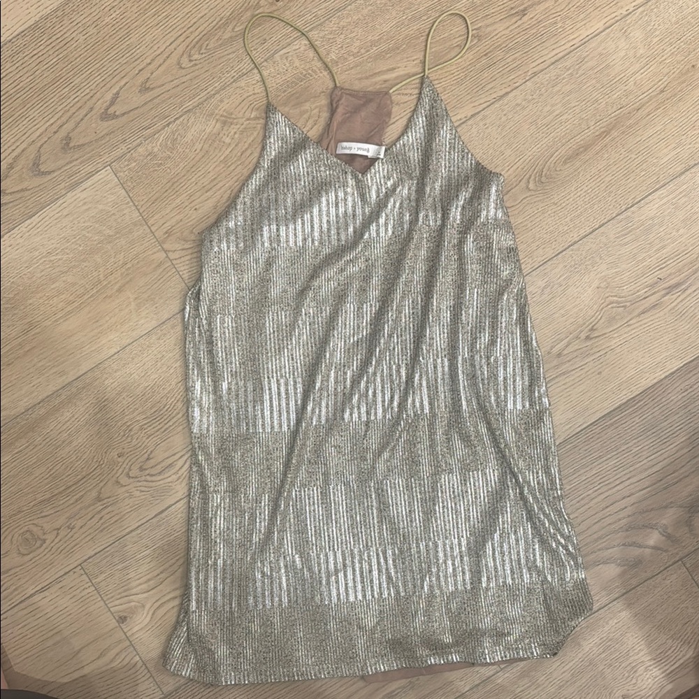 bishop + young Metallic Midi Dress